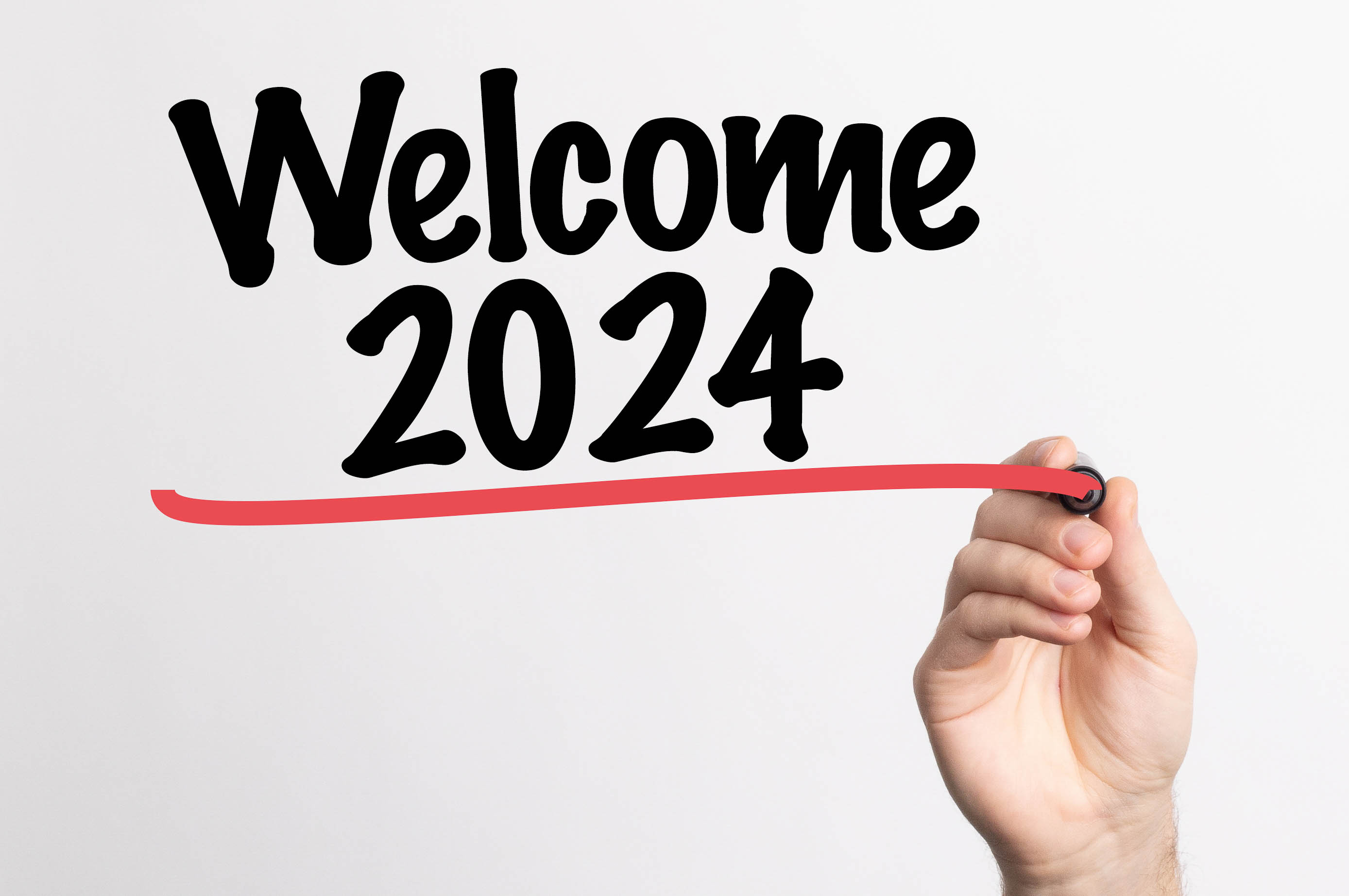 Photo: Human hand writing Welcome 2024 on whiteboard by Marco Verch under Creative Commons 2.0 Human hand writing Welcome 2024 on whiteboard